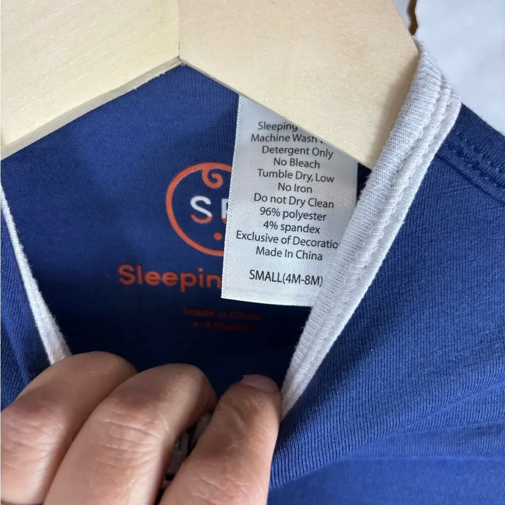 Sleeping Baby Zipadee Zip Navy Blue Sleep Sack Size Small 4-8 Months